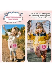 Heart Purse Little Girl Purse Birthday Gifts Cute Leather Toddler Purse Small Crossbody Bag With Tassel Personalized Initial Letter Bag Novelty Wallets For 2 10 Year Old Girl Children s Gifts Birthday