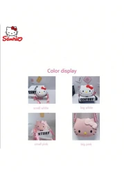 Sanrio حقيبة عبر الجسم بنمط كارتوني كيتي مرحبا قابلة للاستخدام كحقيبة كتف هدية للفتاة