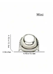 1 Mini Solid Color Diagonal Shoulder Bag Made Of Acrylic Material With A Korean Style Fashion Simple And Fashionable The Large Capacity Button Is Suitable For Girl And Is The Best Choice For School Sh