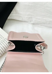 1pc Mini PU Handbag Lightweight Small Girls Princess Crossbody Bag One Shoulder Children s Purse Snap Closure Suitable For Lipstick Outings Gifts Daily Use