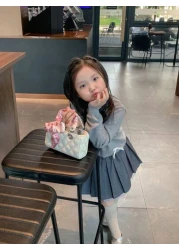 حقيبة يد صغيرة جديدة مع وشاح مطرز، حامل أحمر شفاه، حقيبة كروس عصرية