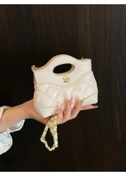 حقيبة يد صغيرة مبطنة جديدة، حقيبة كروس جسم صغيرة بألوان متباينة، حقيبة مخلب أحمر الشفاه، حقيبة مسائية صغيرة