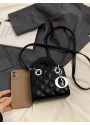 New Embroidered Strap European Style Pendant Handbag Crossbody Bag Mini Square Purse