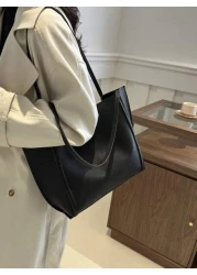 Large Capacity Shoulder Tote Bag Suitable For Shopping Wallet Purse Young Women College Students Beginners White Collar Very Suitable For Office University Work Business Commute Outdoor Activities Tra