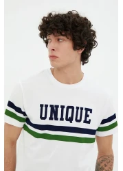  Collection College Printed White Cotton T-Shirt - Regular Fit TMNSS20TS1836