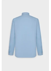 AC&Co / Altınyıldız Classics قميص أكسفورد أزرق بقصة ضيقة للرجال - سهل الكي، ياقة بأزرار، قطن