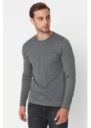  Collection Anthracite Melange-White-Black Regular/Normal Fit 3 Pack 100% Cotton T-Shirt Tmnaw21Ts0197