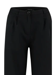  Collection بنطال أسود مطوي بأرجل واسعة - TWOAW22PL0475