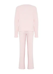  Collection Soft Corded Pajama Set - Pink Brushed Cardigan Thmaw25pt00074