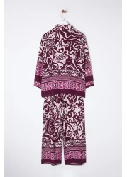  Collection Pink Woven Bottom-Top Suit Twoss24Au00082