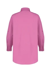  Collection قميص شاطئ منسوج باللون البرقوق TBESS22GO0664