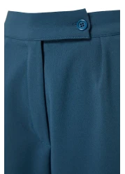  Collection بنطال منسوج عالي الخصر بأرجل واسعة - بنزين TWOAW22PL0066