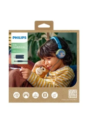 Philips 2000 Series Wired On-Ear Kids' Headphones TAK2000CT, Chrystal Teal