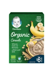 Gerber Organic Multicereal Wheat, Oats, Mango, Carrot and Banana, 200g