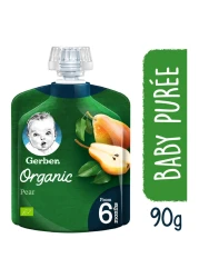 Gerber Organic Puree with Pear, 90g
