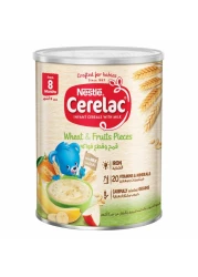 نستله سيريلاك حبوب للرضع بالقمح وقطع الفواكه 400 غرام