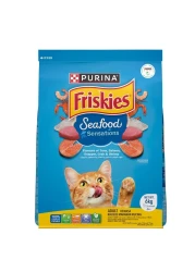 Purina Friskies Seafood Sensations Flavours of Tuna, Salmon, Snapper, Crab and Shrimp Adult Cat Food, 6kg