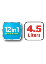 بلاك آند ديكر مقلاة هوائية رقمية AF4500-B5 كبيرة جدًا- أسود سعة 4.5 لتر