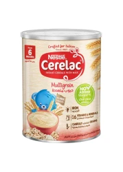 Nestle Cerelac No Added Sugar Wheat Multigrain Infant Cereal with Milk Tin, from 6 Months, 400g