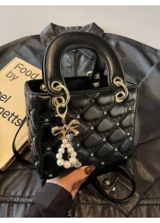 Fashionable New Women s Handbag Solid Color Minimalist PU Square Bag Elegant Vibe Suitable For Dates Shopping Versatile And Exquisite