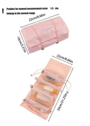 1pc Women s Waterproof 4 In 1 Travel Toiletry Bag Detachable Makeup Bag Cosmetic Pouch Pink Bathroom Bag Storage Bag Makeup Brush Holder Portable Compartment For Cosmetics Makeup And Lipstick Great Fo