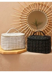 حقيبة يد أنيقة للمساحيق والمكياج، مُنظم حقيبة المساحيق، حقيبة المستلزمات الشخصية، حقيبة مساحيق للسفر، حقيبة