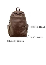 قطعة واحدة حقيبة ظهر عصرية مزدوجة، سعة كبيرة خفيفة الوزن متعددة الجيوب، مصنوعة من مادة البولي يوريثان مناسبة