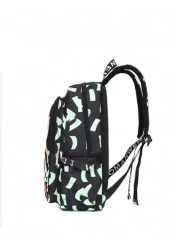 حقيبة ظهر جديدة بطبعة كاموفلاج وشكل فم القرش، مصنوعة من مادة مركبة ناعمة، حقيبة نهارية عادية، سعة كبيرة، حقيب