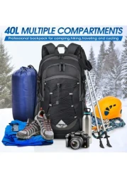 NEWHEY Lightweight Hiking Backpack 40L Packable Daypack For Men Women Waterproof Camping Bag Foldable Outdoor Sport Travel Climbing Trekking Camping