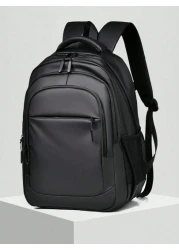 1 PC Water Proof And Wear Resistant Men s Large Capacity Backpack Travel School Bag College School Casual Backpack Solid Color Backpack Sports Holiday Essentials Travel Bag Summer Large Bag Spring Sch