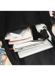 Street Fashion New Backpack Creative Large Shark Design Korean Style For High School College Students Casual Rucksack All Straps And Prints Letters Are Random School Backpack