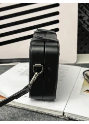 peach tree Men s PU Waterproof Messenger Bag Crossbody Bag Shoulder Bag Small Square Bag Business Casual Style With Detachable Pouch Ideal For Business Trips Storing Toiletries And Tools Large Capacit