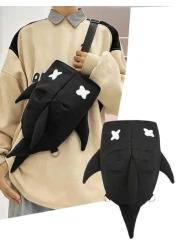 peach tree Shark Design Backpack Casual Shoulder Bag Suitable For High School College Students Couples Travel Sports Commuting Multi Pocket Lightweight Peach Tree Scream Bag Suitable For Halloween Chr