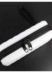 Compact Suitcase Messenger Bag Hard Shell Shoulder Bag Crossbody Bag Lightweight For Back To School College Travel Water Resistant PVC Material Minimalist Casual Style Gifts For Boyfriend Sling Bag Fa