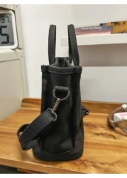 peach tree 1pc Men Shoulder Bag Crossbody Bag Tote Bag Casual Versatile Lightweight Nylon Messenger Bag Multifunctional Outdoor Bag Minimalist And Chic Gift Black Large Capacity Portable Fashion Casua