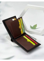 HOVI'S محفظة قصيرة للرجال - موضة عصرية كاجوال كلاسيكية لطلاب الجامعة | محفظة شباب أعمال جديدة متعددة الفتحات مصمم