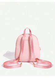 1pc Girls Cute Classic Backpack With 26 A Z Letter Print Shoulder Bag Heart Wallet Adjustable Strap Design Ideal Gift For Valentine s Day Suitable For Daily Outdoor School Travel Hiking Portable