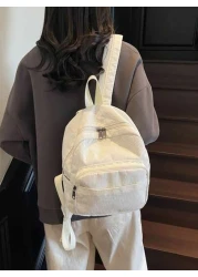 1pc Back To School Backpack Fashionable And Casual Backpack Large Capacity Backpack Suitable For Daily School Very Suitable For Campus Classes Taking Pictures Birthday Gifts Suitable For Daily Shoppin