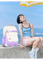 New Children s Schoolbag For Primary Students 6 12 Years Old Girls Shoulders Backpack 1 6 Grades Multi Color Cute Waterproof Lightweight Girls Large Capacity Children s Bag