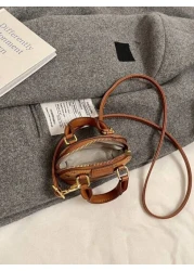 حقيبة جديدة صغيرة السعة ذات مقبض علوي على شكل صدفة، حقيبة كتف على شكل دب، حقيبة يد متعددة الاستخدامات، حقيبة إ