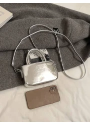 New Shiny Classic Minimalist Small Handbag Mini Evening Purse Crossbody Bag