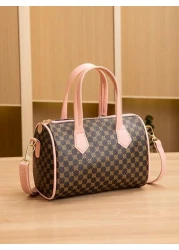 1 حقيبة كتف جديدة بطراز كلاسيكي رجعي للبنات، حقيبة متنوعة الاستخدامات مناسبة للتنقل اليومي