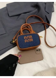 Mini Canvas Bowling Bag Vintage Style Handbag Mainly Used For Hanging Decorations Low Practicality Due To Small Capacity