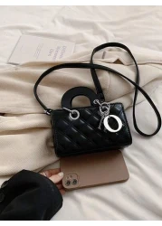 حقيبة محفظة اليد، حقيبة كتف، حقيبة هاتف عبر الجسم ذات شريط مزخرف على الطراز الأوروبي والأمريكي الجديد