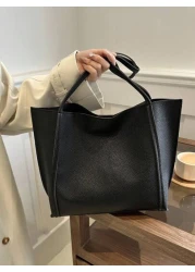 Large Capacity Shoulder Tote Bag Suitable For Shopping Wallet Purse Young Women College Students Beginners White Collar Very Suitable For Office University Work Business Commute Outdoor Activities Tra