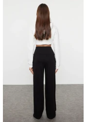  Collection Extra High Waist Black Wide Leg Trousers - Twoaw25pl00026