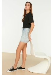  Collection Black Oversize Crew Neck 100% Cotton T-Shirt - Twoss20Ts0134